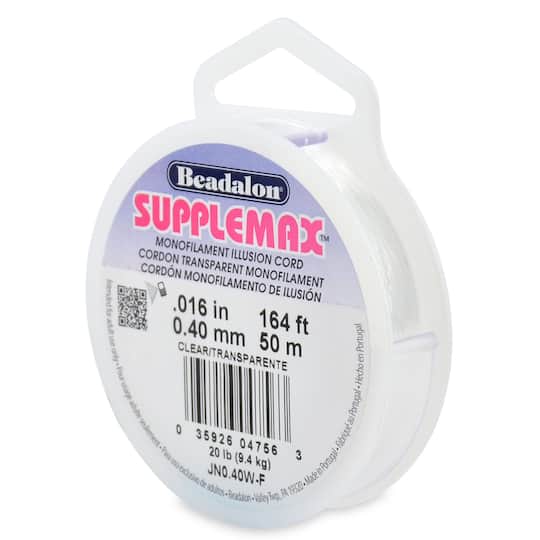 Beadalon&#xAE; SuppleMax&#x2122; Clear Stringing Cord